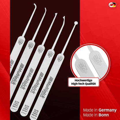 MULTIPICK Lockpick Set Lockpicking Werkzeug - 11-teilig 0.6mm