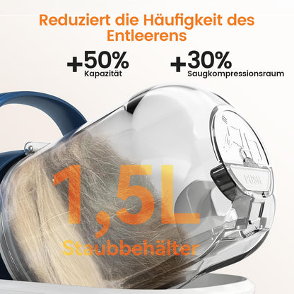 oneisall Hundeschermaschine mit Staubsauger LM2, 7-in-1 Pflegeset