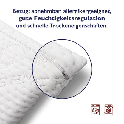 FMP Matratzenmanufaktur Orthopädisches Nackenstützkissen Visco 13 cm weiss