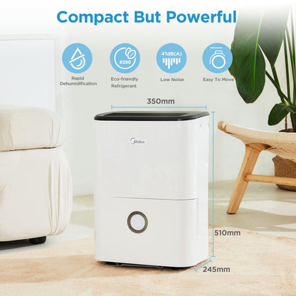 Midea DF-20DEN7-WF Luftentfeuchter - 20L/24h Weiss