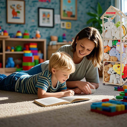 BIBOKLTIY Plüschtierregal – Holz, 150cm, auf Rollen