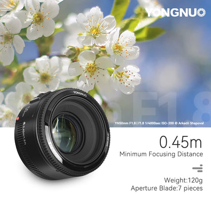 YONGNUO YN50mm F1.8 AF Objektiv - Canon EF Mount