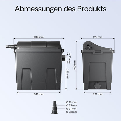 SunSun CBF-200A Bioteichfilter für Koi Teich - 6.000 l/h