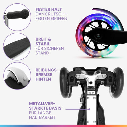 Fun Pro ONE Premium Kinderroller – Faltbar, LED Räder