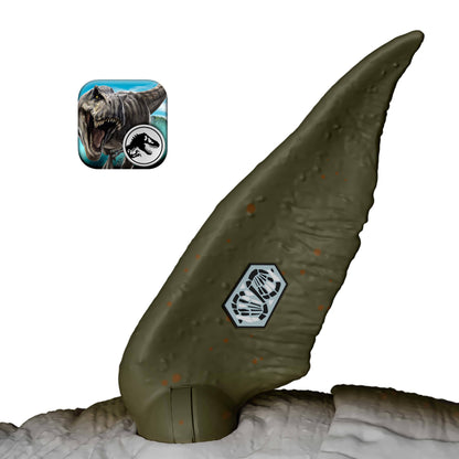 Mattel Jurassic World Mosasaurus Actionfigur mit Mini-Dilophosaurus