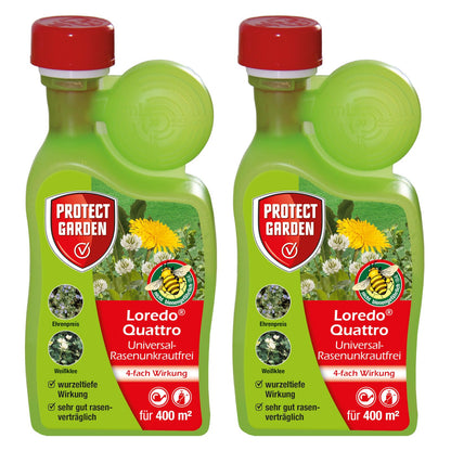 Bayer Garten Universal-Rasenunkrautfrei Loredo Quattro, 2 x 400 ml