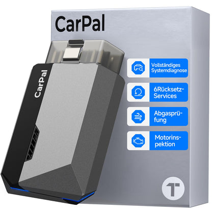 TOPDON CarPal OBD2 Diagnosegerät mit Bluetooth und 6 Reset-Services, für iOS und Android