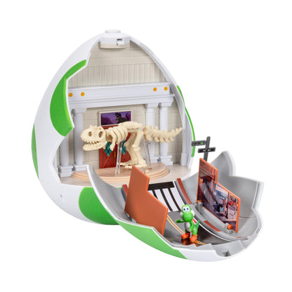 „Super Mario Galaxy“-Film: Yoshi Egg 9„ / 23 cm Spielset mit 1,5“ großen Actionfiguren, offiziell lizenziert von Jakks Pacific, inklusive 4 cm großen Minifiguren, interaktives Spielset, ab 3 Jahren