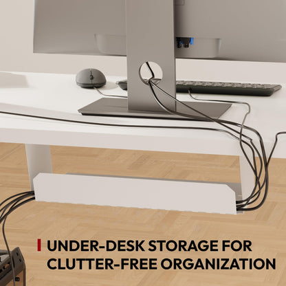 SANODESK Standing Desk höhenverstellbar 110x54 cm - Weiss