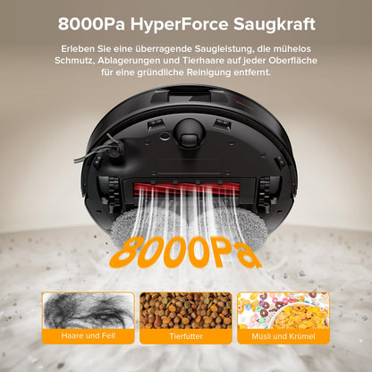 roborock Qrevo Saugroboter mit Wischfunktion - Schwarz (QV35A)