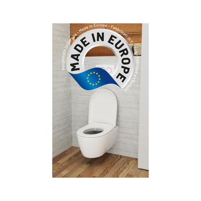 LUVETT® Toilettendeckel D-Form mit Absenkautomatik, Weiss