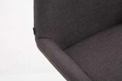 CLP Braga Barhocker 2er Set – Stoffbezug Dunkelgrau