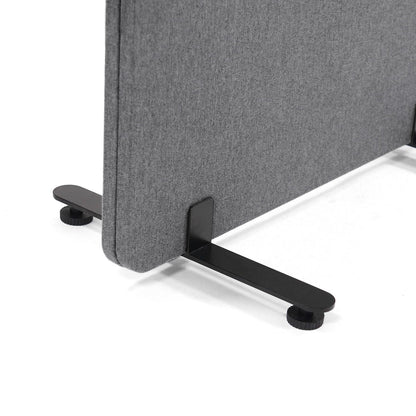 hjh OFFICE Mobile Akustik Trennwand - 2er Set Dunkelgrau 177x60cm