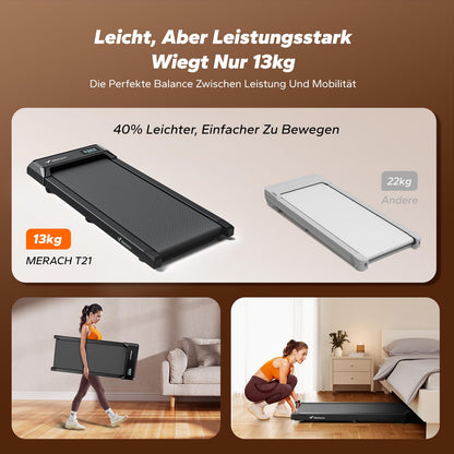 MERACH Walking Pad 3-in-1 Laufband – Kompakt, Leise & App-Steuerung