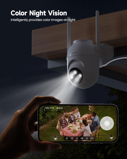 Smart 5MP WLAN Überwachungskamera Aussen PTZ - 2er Set