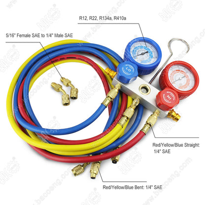 BACOENG Vakuumpumpe Klimaanlage Set – HVAC R410A R407C