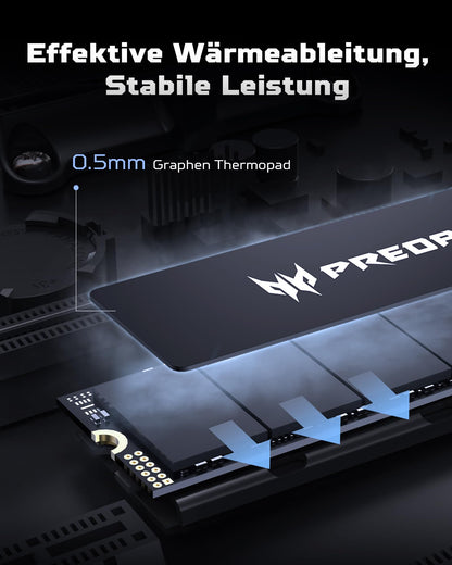 acer Predator GM6 M.2 NVMe Gaming SSD - 1TB PCIe 4.0