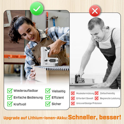 Ampforce Akku Tacker 2-in-1 ACSG-4, Heftgerät und Nagelgerät 4V