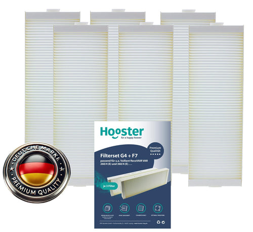 Hooster Filter Set Vaillant RecoVAIR VAR 260/360 - 3x G4 + 3x F7