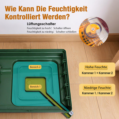 heninhill Brutautomat vollautomatisch 24 Eier Inkubator mit Eierwenden