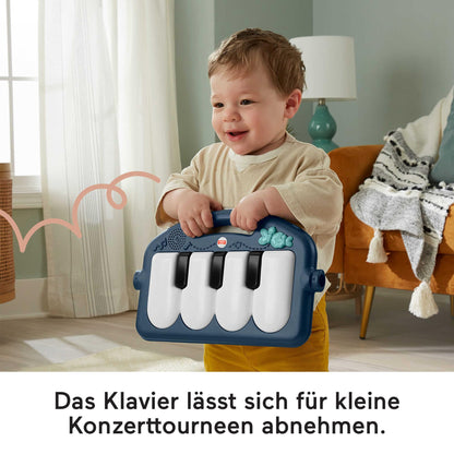 Fisher-Price Erlebnisdecke Klavier Spielcenter - marineblau HKX37