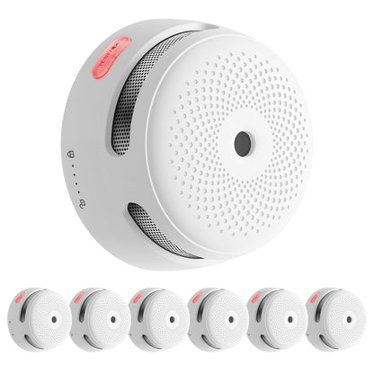 X-Sense Rauchmelder XS01-M, smarter WLAN-Funkrauchmelder, 6er-Set zur Raucherkennung