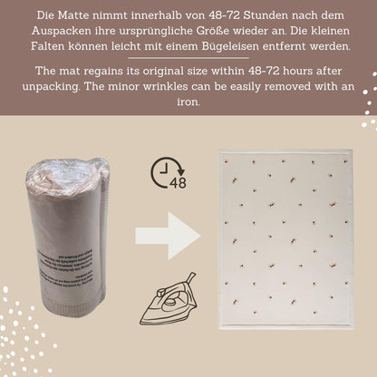Hakuna Matte Spielmatte Baby, Blumen, 200x150 cm, Memory-Schaum