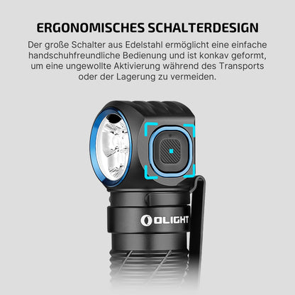 OLIGHT Perun 3 LED Stirnlampe, 3000 Lumen, wiederaufladbar, schwarz