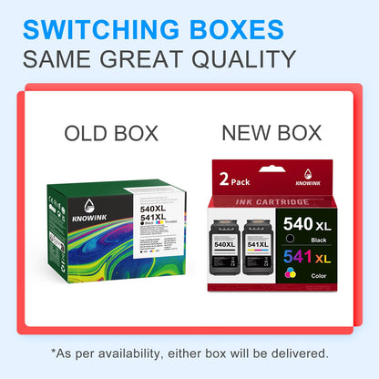 KNOWINK 540XL 541XL Patronen Multipack – Kompatibel Canon 2er-Set