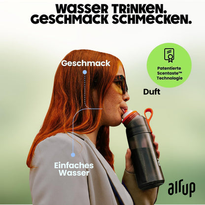 air up Twist Pro Trinkflasche Starter Set mit 5 Pods, Green Sage