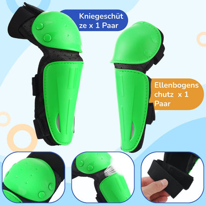 yeesport Protektoren-Set Kinder: Brustpanzer, Knie- & Ellbogenschutz