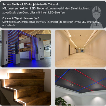 Lumonic 5-adrige 0,34mm² LED Steuerleitung – LiYY 100m schwarz