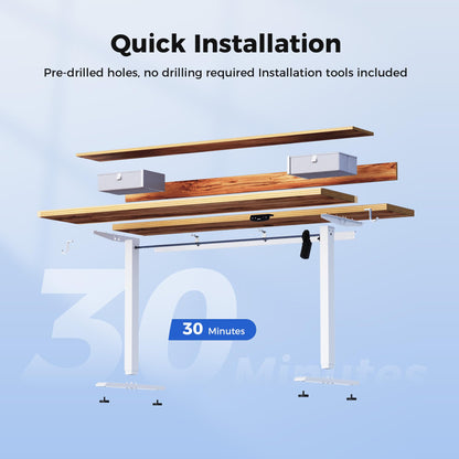 Agilestic Elektrischer Steh-Sitz Schreibtisch 120x60 cm – Hellbraun