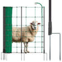 VOSS.farming farmNET+ Schafnetz 25m, 90cm, Elektrozaun-Netz grün: Weidenetz mit 11 Fiberglaspfählen