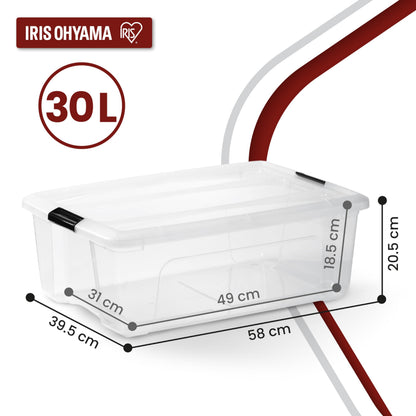 Iris Ohyama New Top Box NTB-30 Aufbewahrungsboxen 30 L, 6er-Set