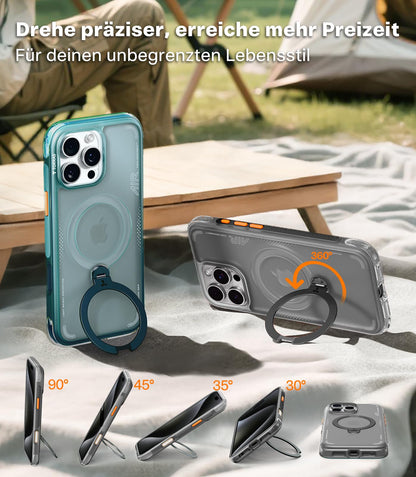 TORRAS Ostand Q3 Air Hülle für iPhone 16 Pro Max, MagSafe, Schwarz