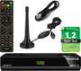 Telestar SL65T2 DVB-T2/DVB-C Receiver Full HD mit Antenne, HDMI-Kabel – Teleskopantenne und Fernbedienung