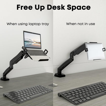 PUTORSEN Monitor Arm Laptop Halterung – 17-32" Monitor, 17" Laptop