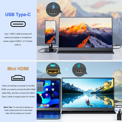 MOMODS 15.6 Zoll Tragbarer Monitor – Full HD IPS HDR