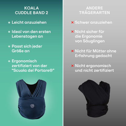 Koala Babycare Babytragetuch – elastisch, einfach anzuziehen (bis 15 kg)