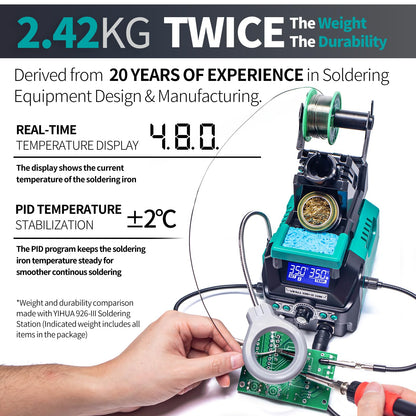 YIHUA 939D+ III EVO Digitale Löt- & Entlötstation 110W