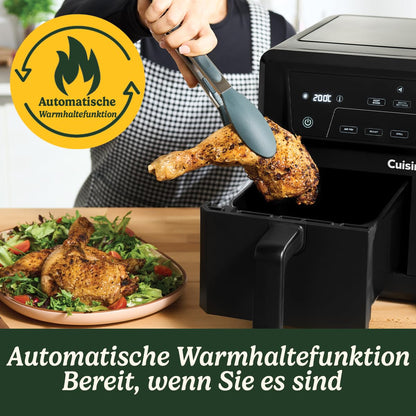 Cuisinart XXL Heissluftfritteuse 10.4 L, Zweizonen-Airfryer, PFAS-frei