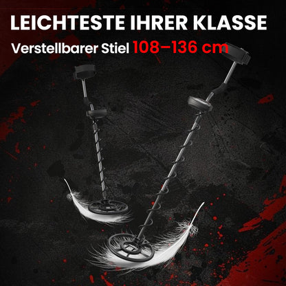 DR.ÖTEK Metalldetektor Profi Set – Wasserdicht mit Schaufel