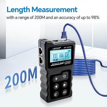 NOYAFA NF-8209 Netzwerkkabeltester mit PoE und Leitungssucher
