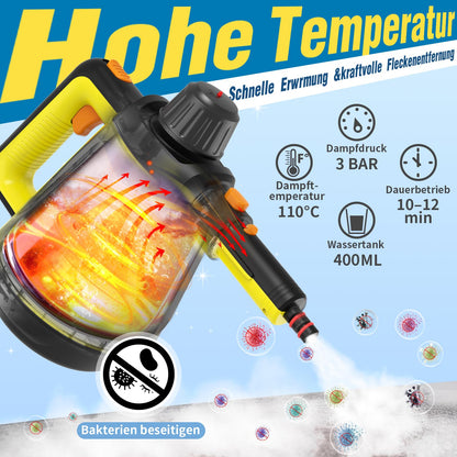 Eave Dampfreiniger Handgerät SC20 mit 10 Aufsätzen und 5 m Kabel