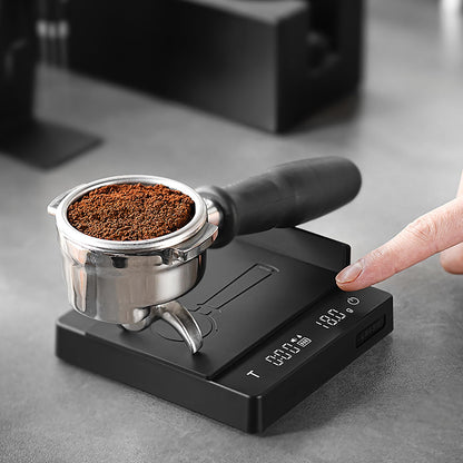 MHW-3BOMBER Mini Kaffeewaage ES6029B-OS mit Timer, Schwarz