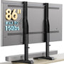 AX WABER TV-Ständer höhenverstellbar für 24-86 Zoll, VESA 800x600, zwei gepolsterte Standfüsse