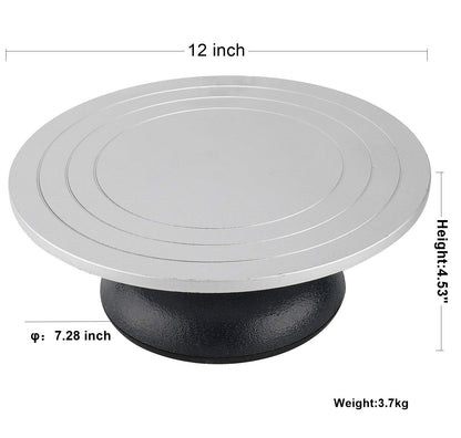 Homtone Drehbare Töpferscheibe Skulptur – 30cm Stahl Manuell