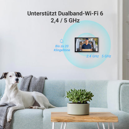 EZVIZ CP5 Video-Türsprechanlage mit 7-Zoll-Touchscreen und WLAN