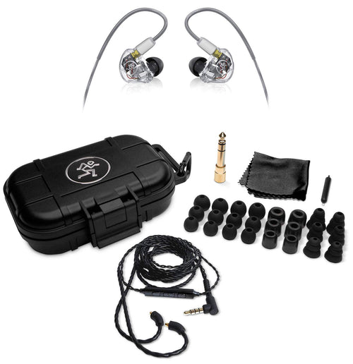 Mackie MP 360 In-Ear-Monitoring Kopfhörer – Profi-Serie. Schwarze, ergonomische Ohrhörer. Für präzise Audio-Überwachung bei Live-Auftritten oder im Studio.